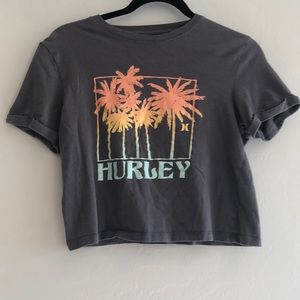 Women’s grey T shirt cropped